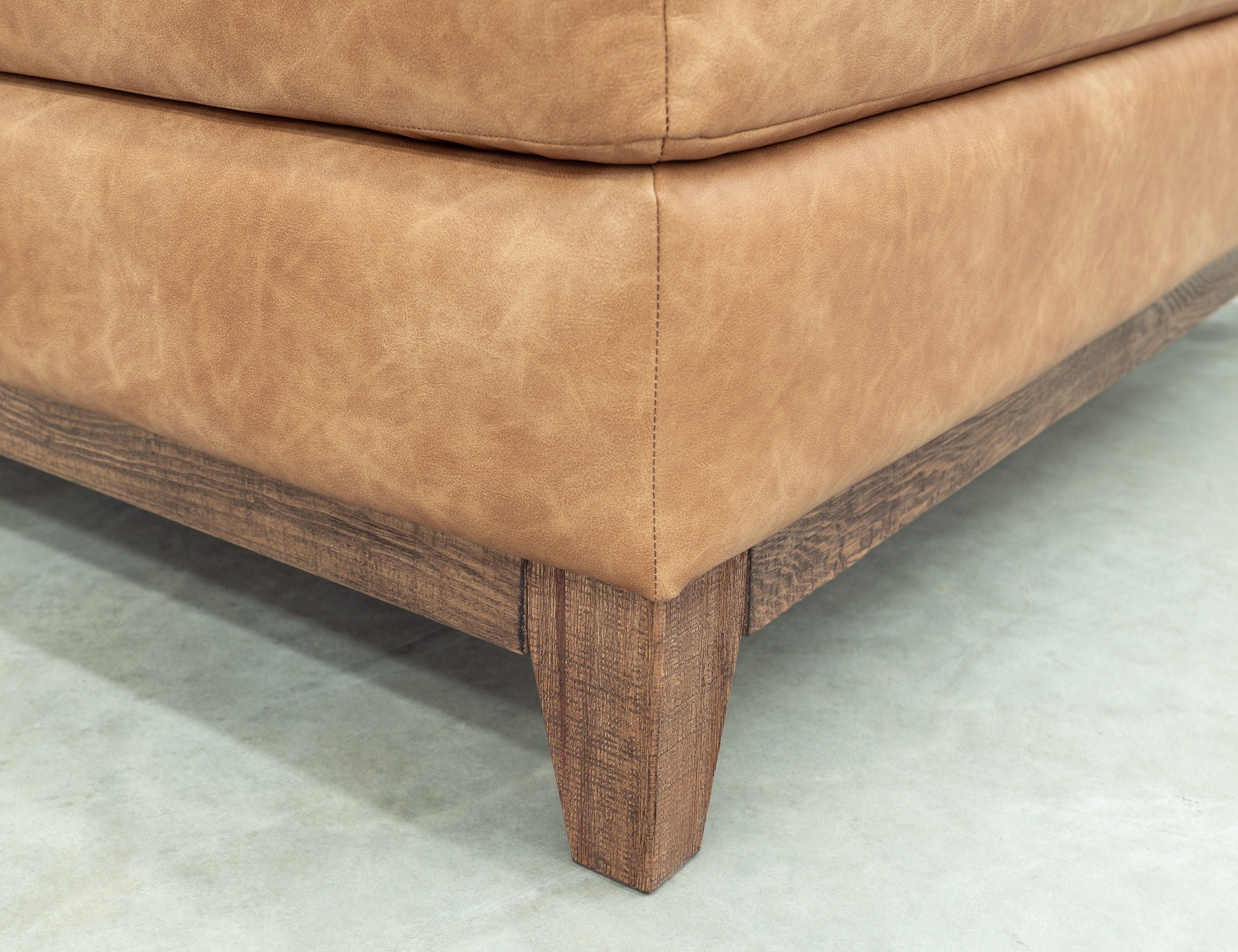 International Furniture Direct Olivo - Ottoman - Orange | Meri Furniture