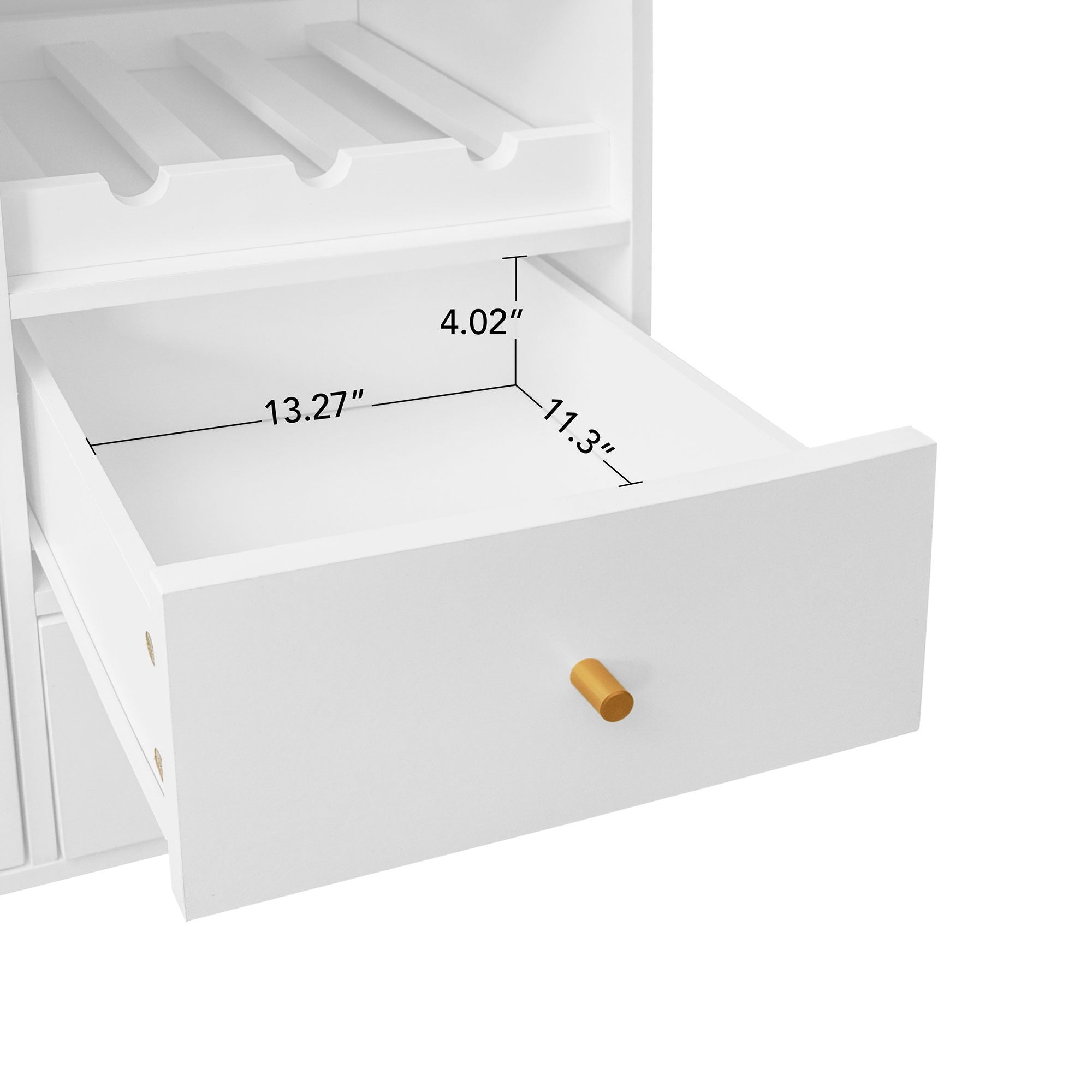 Modern Accent Storage Cabinet For Living Room, Bedroom, Dining Room, Or Study - White