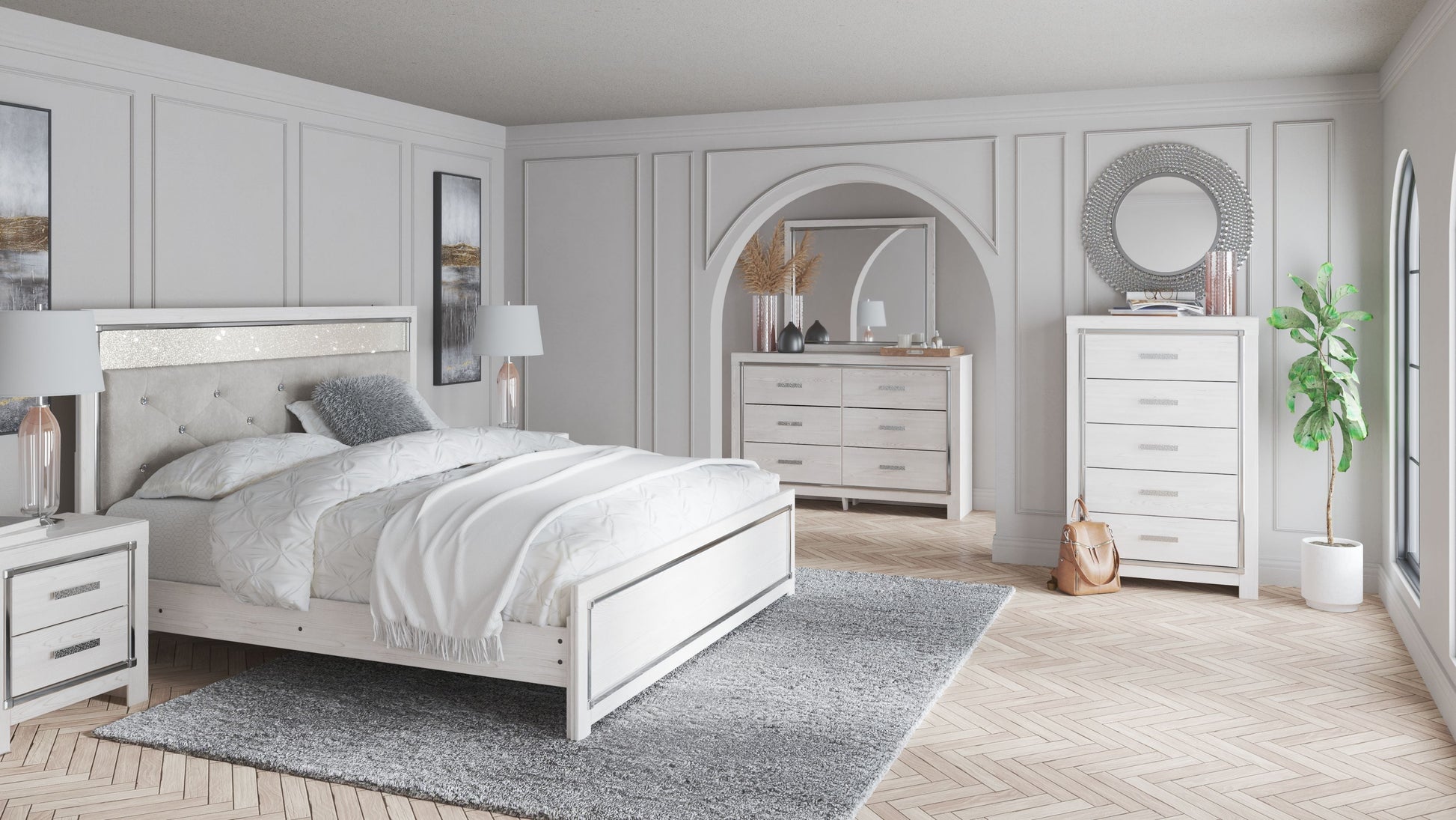Signature Design by Ashley® Altyra - Panel Bed | Meri Furniture