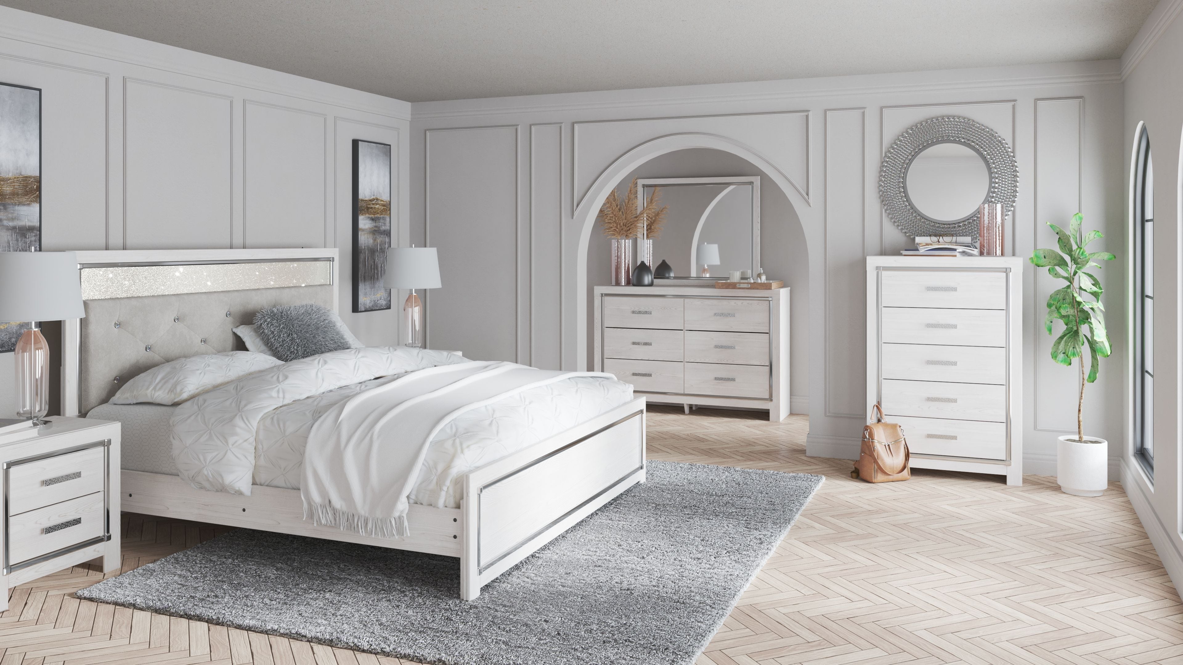 Signature Design by Ashley® Altyra - Panel Bed | Meri Furniture