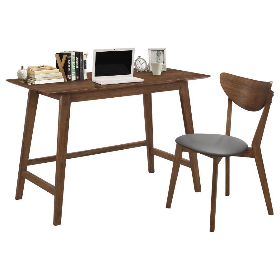 Coaster Fine Furniture Karri - 2 Piece Home Office Computer Desk And Chair Set - Walnut | Meri Furniture