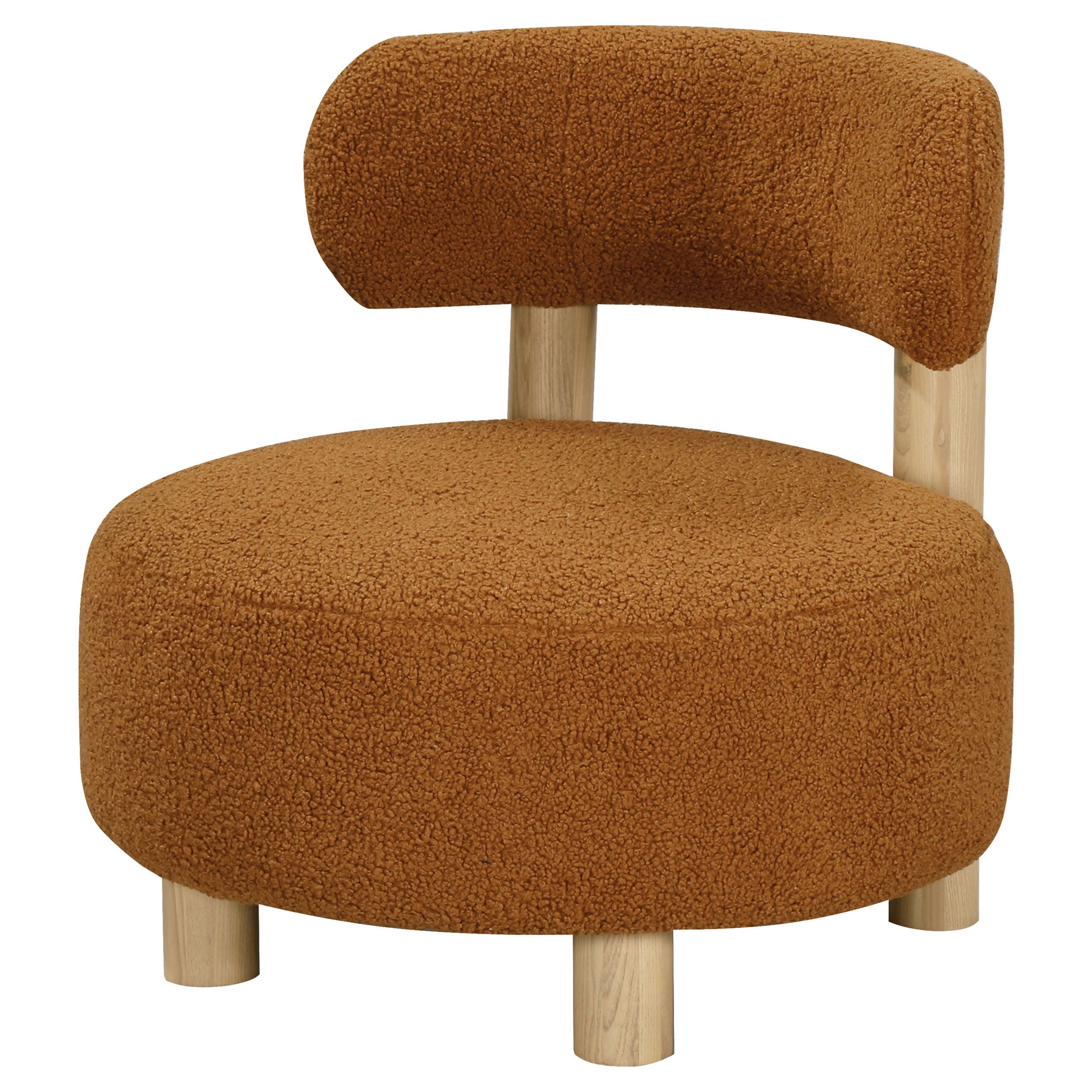 Coaster Fine Furniture Zonie - Boucle Upholstered Barrel Back Accent Chair | Meri Furniture