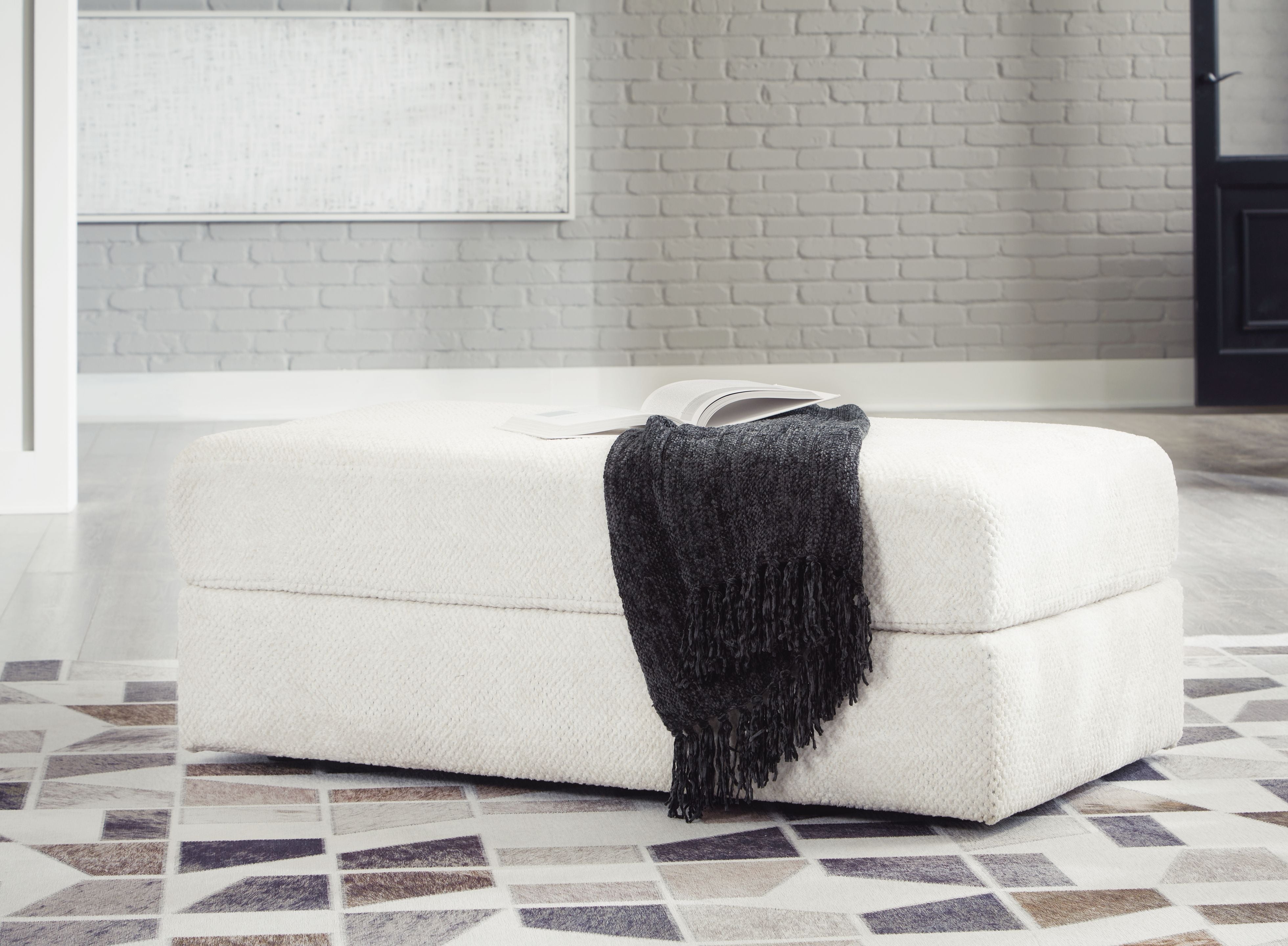 Signature Design by Ashley® Karinne - Oversized Accent Ottoman | Meri Furniture