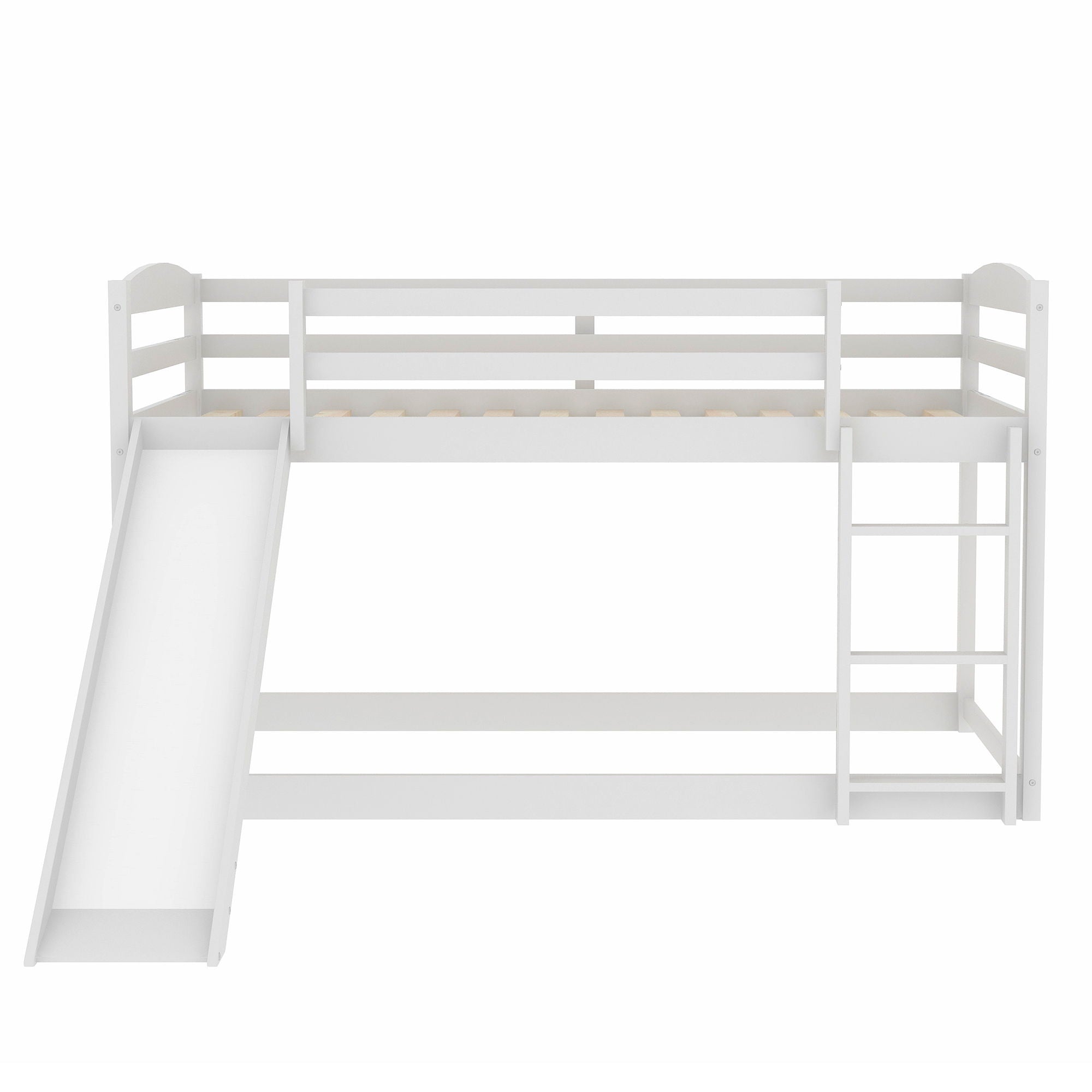 Durable Bunk Bed With Convertible Slide And Ladder