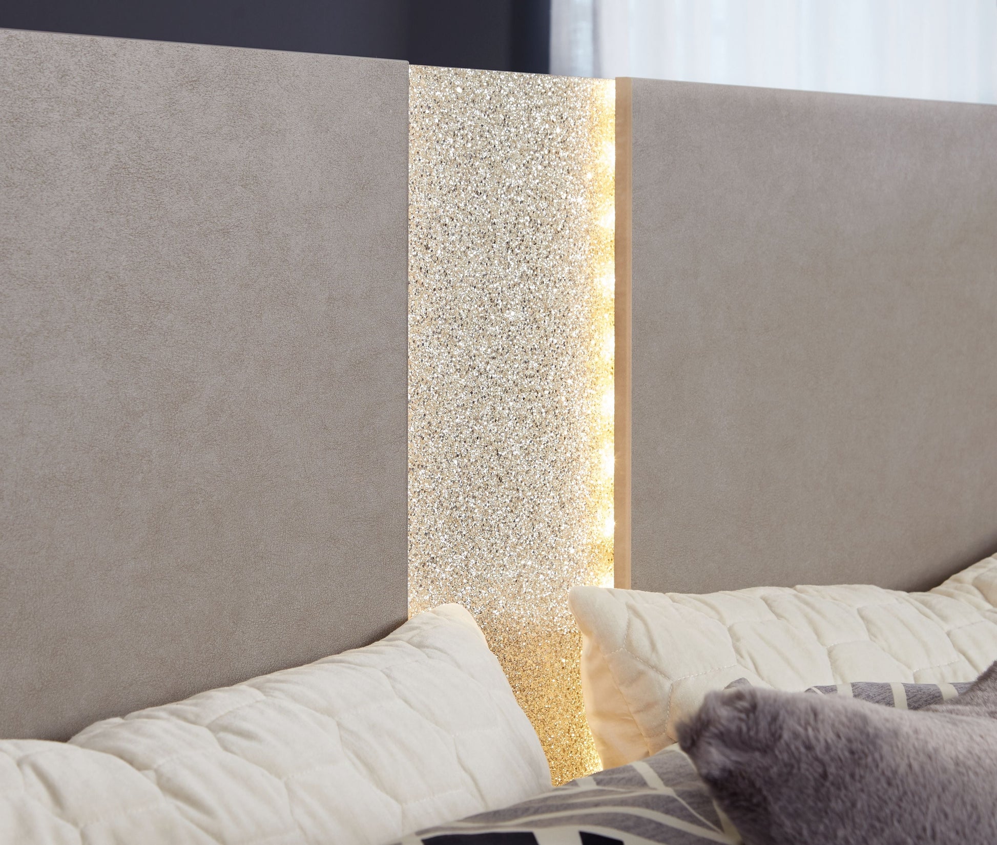 Signature Design by Ashley® Surancha - Gray - Queen/Full Panel Headboard | Meri Furniture