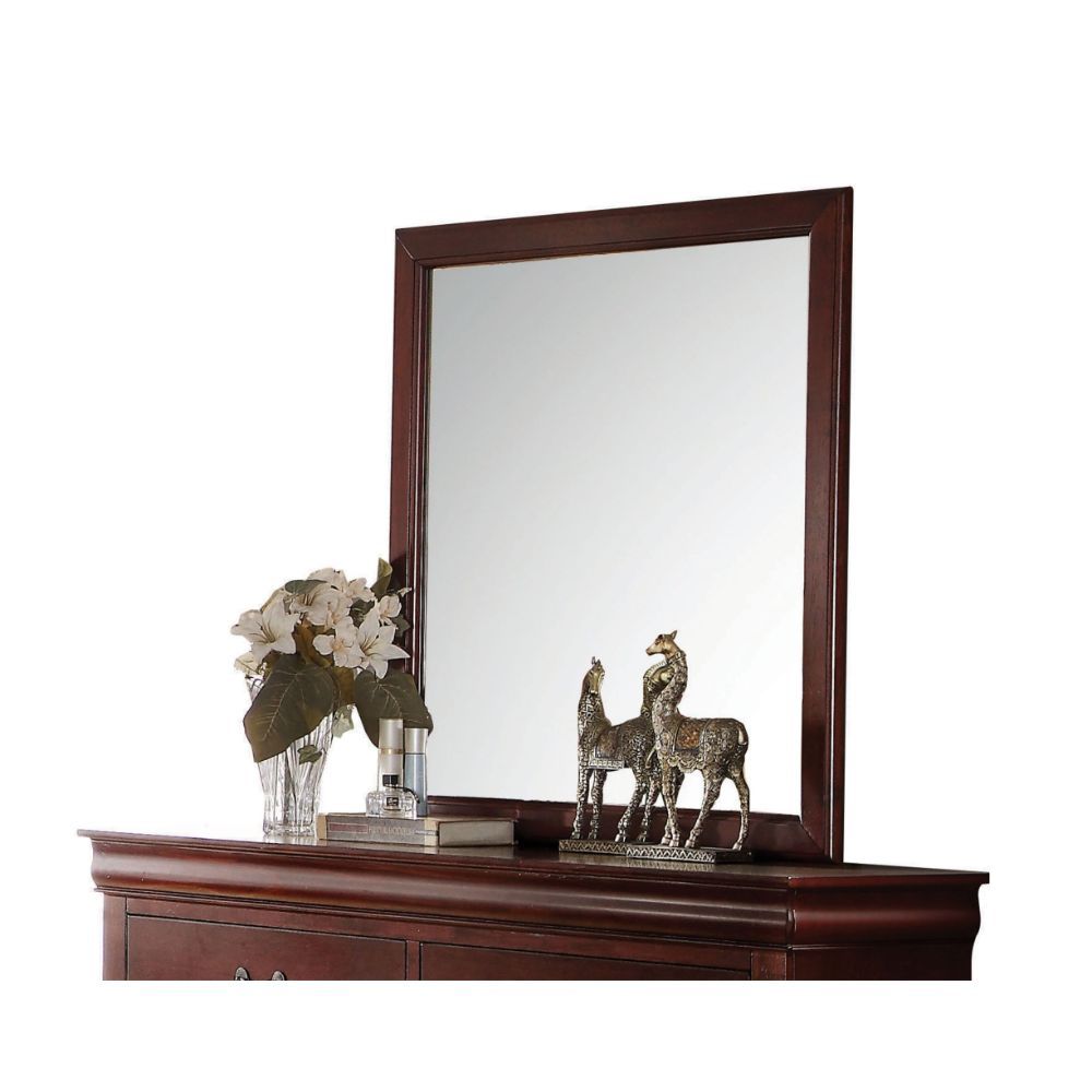 ACME The Louis Philippe mirror is available in different finishes to choose. This mirror simple in style with a rectangular frame. It will be the perfect complement from the most sophisticated to decor casual settings. | Meri Furniture
