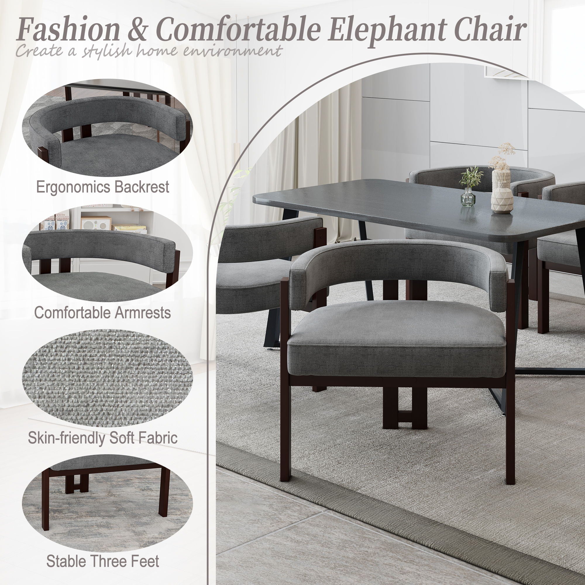 Modern Accent Teddy Upholstered Armchair