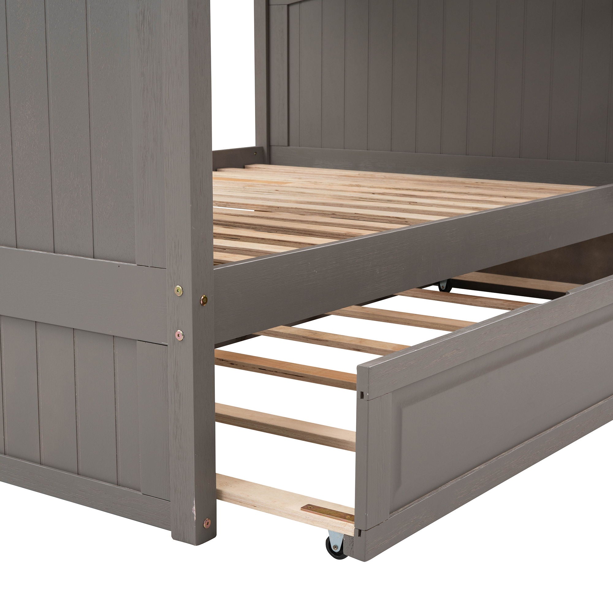 Bunk Bed With Twin Size Trundle, Guardrails