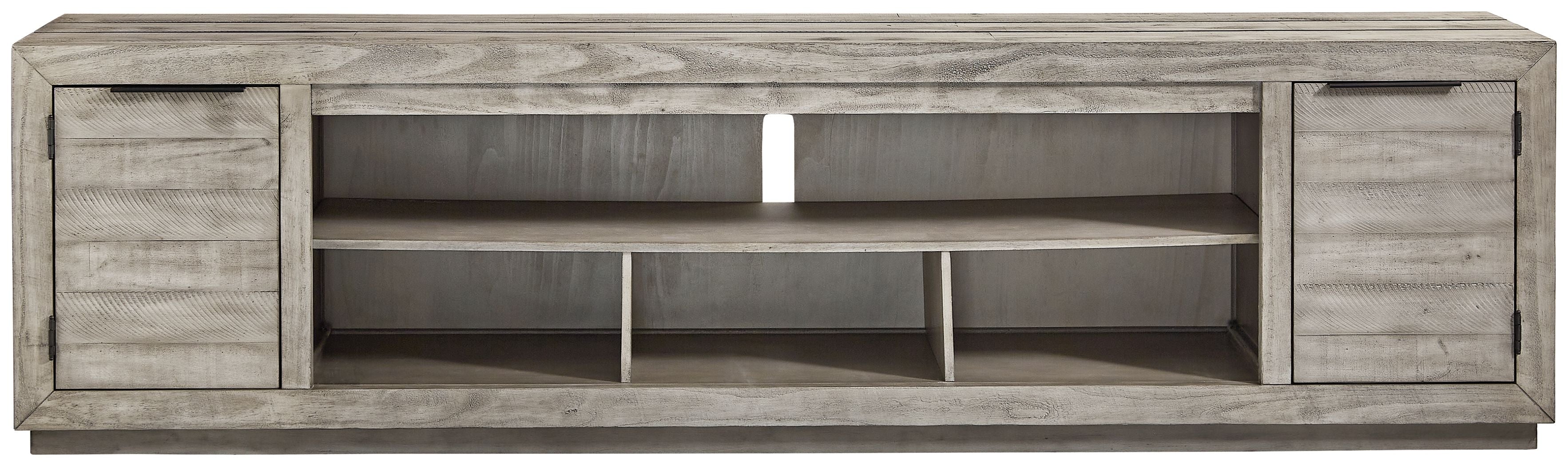 Signature Design by Ashley® Naydell - Gray - XL TV Stand W/Fireplace Option | Meri Furniture