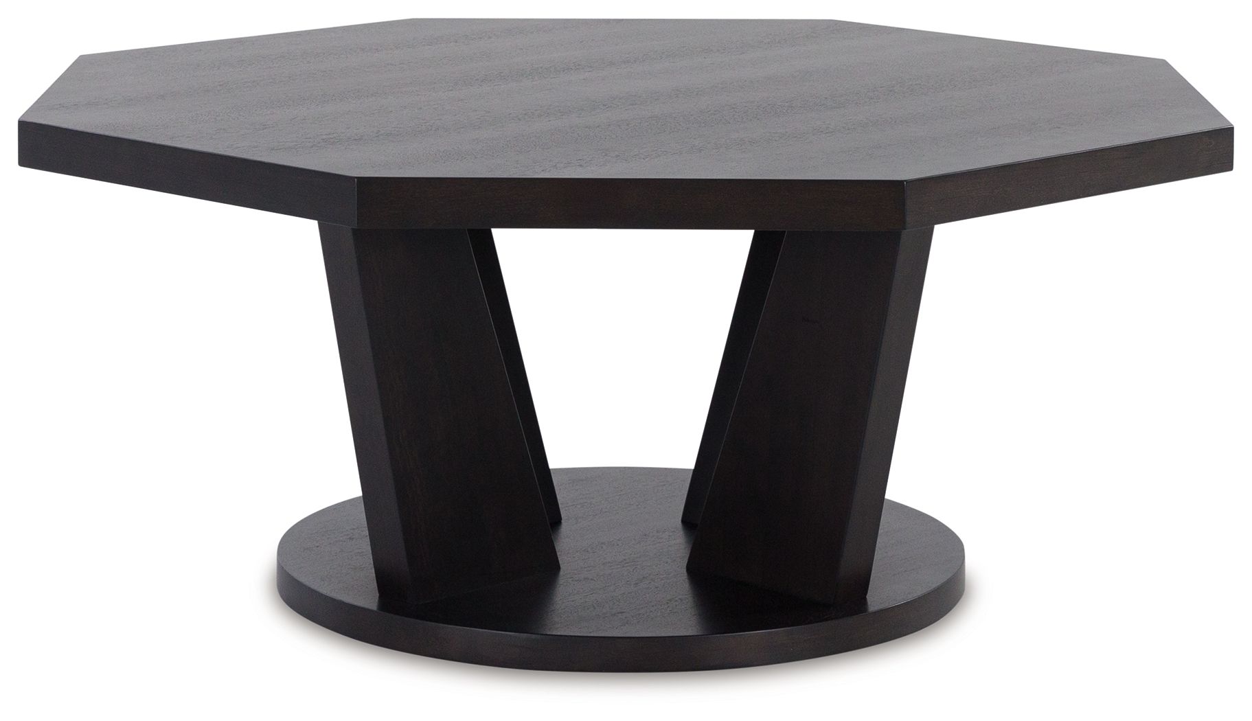 Chasinfield - Octagon Coffee Table - Dark Brown