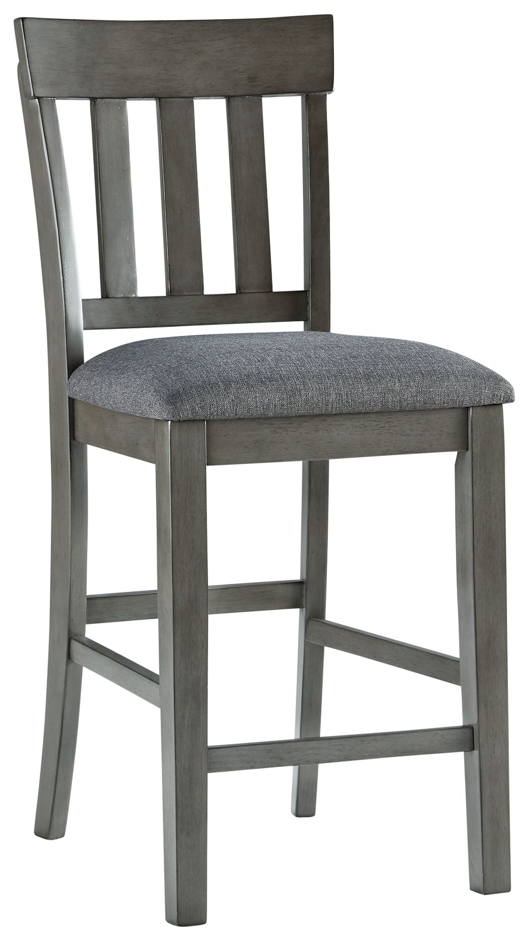 Ashley Furniture Hallanden - Black / Gray - Upholstered Barstool (Set of 2) | Meri Furniture
