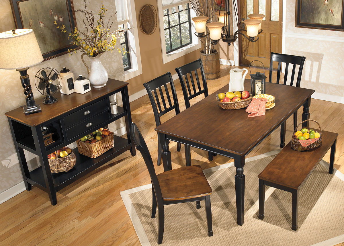 Signature Design by Ashley® Owingsville - Dining Room Table Set | Meri Furniture
