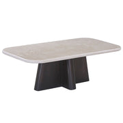 Jacory - Coffee Table With Bottocino Marble Top - Espresso