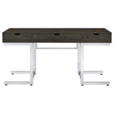 Noorvik - 3-Drawer Engineered Wood Desk - Dark Oak