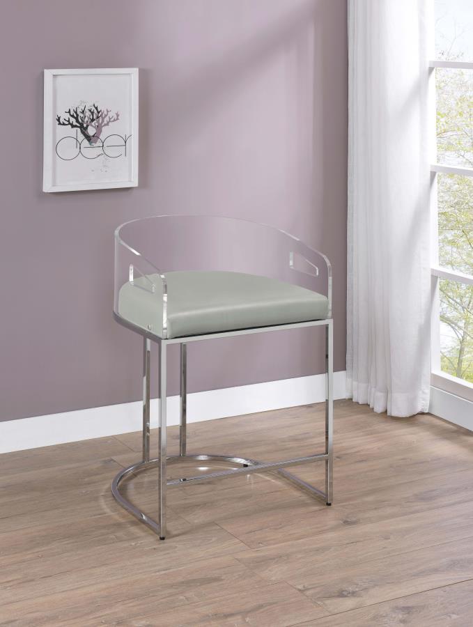 Coaster Fine Furniture Thermosolis - Clear Acrylic Chair (Set of 2) | Meri Furniture
