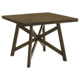 Canfield - Square Counter Height Dining Table - Brown