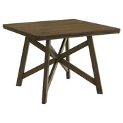 Coaster Fine Furniture Canfield - Square Counter Height Dining Table - Brown | Meri Furniture