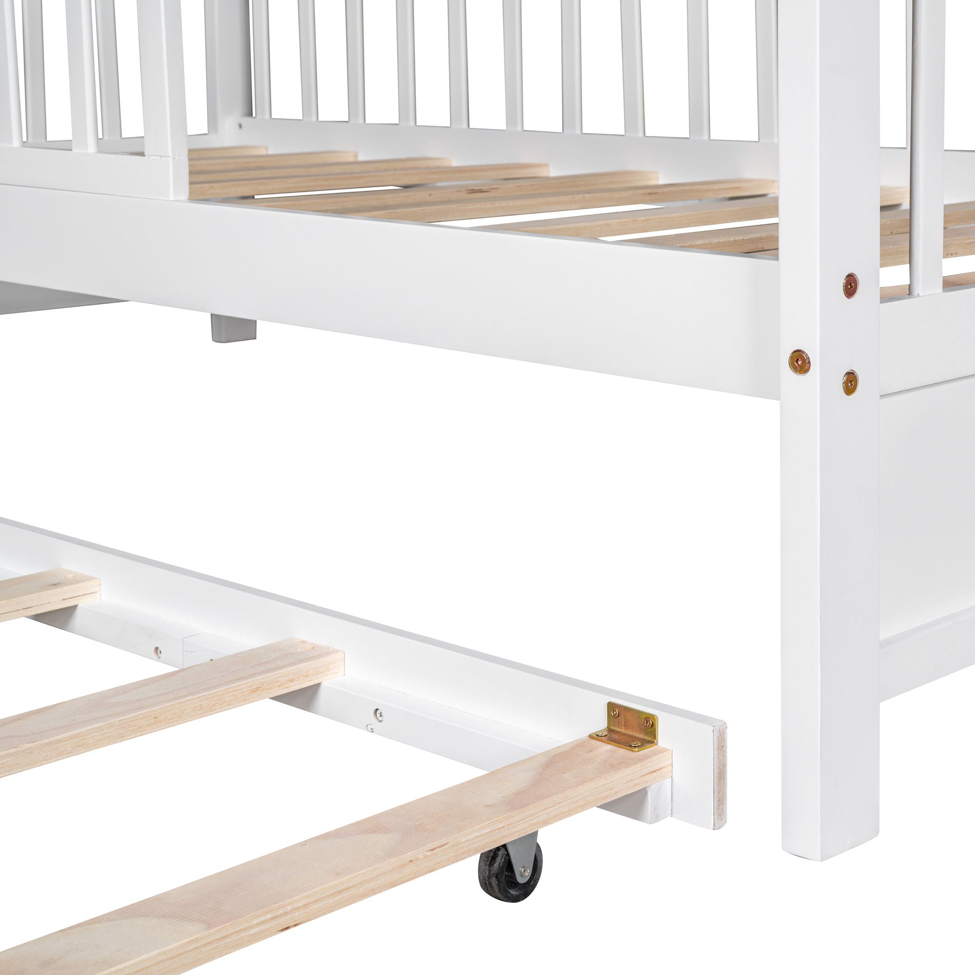 Playhouse Bed With Trundle, Kids Bed With Shelf