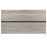 ACME Patwin - Dining Table - Gray Oak & Black Finish | Meri Furniture