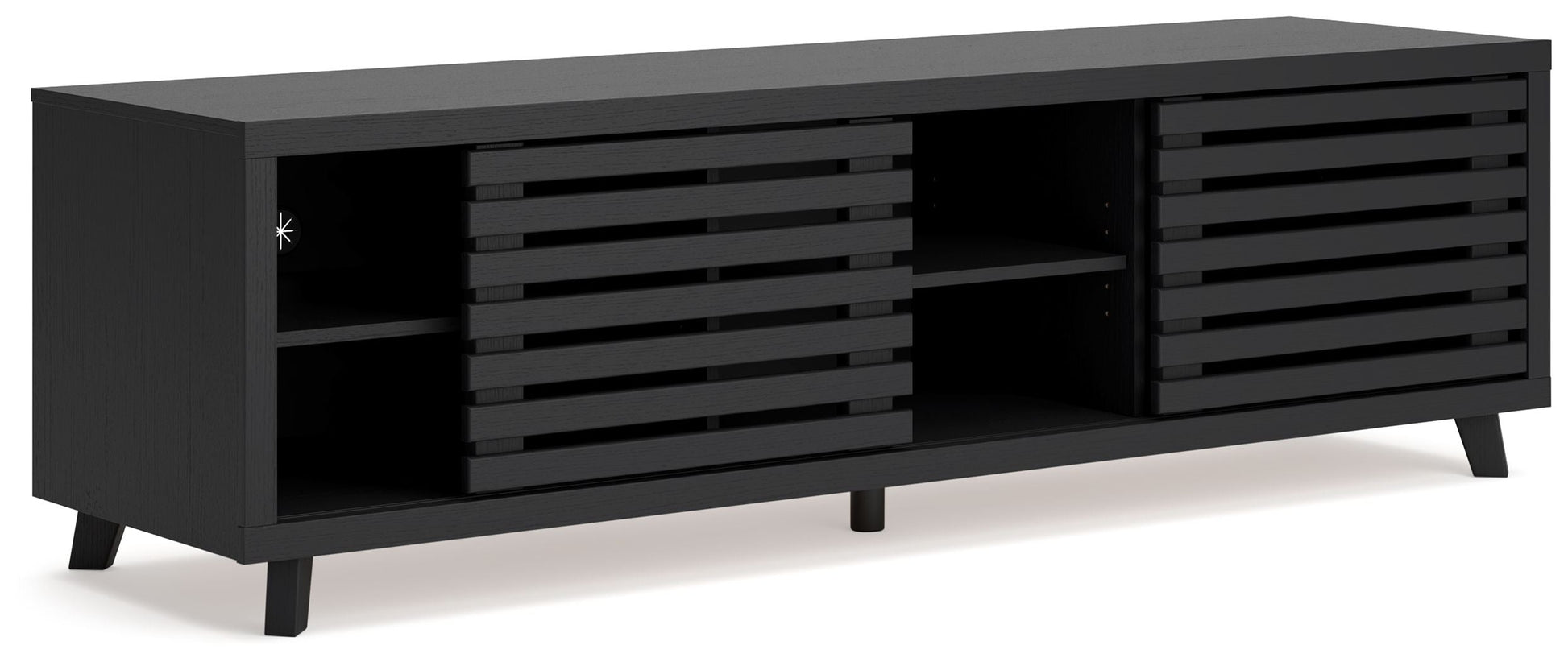 Signature Design by Ashley® Danziar - Black - Extra Large TV Stand | Meri Furniture