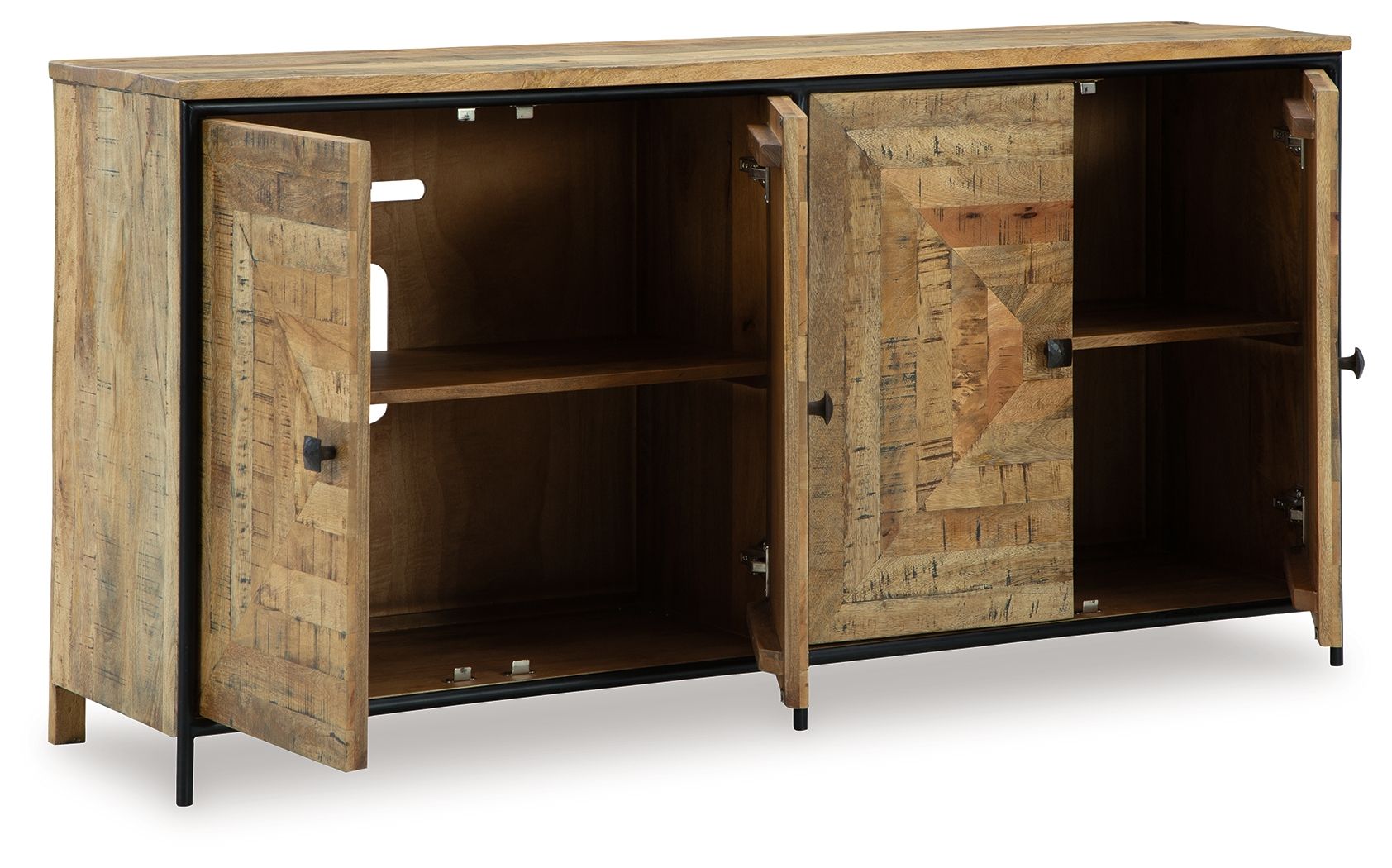 Signature Design by Ashley® Camney - Brown / Black - Accent Cabinet | Meri Furniture