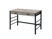 Disho - Writing Desk With USB - Light Weathered Oak & Black
