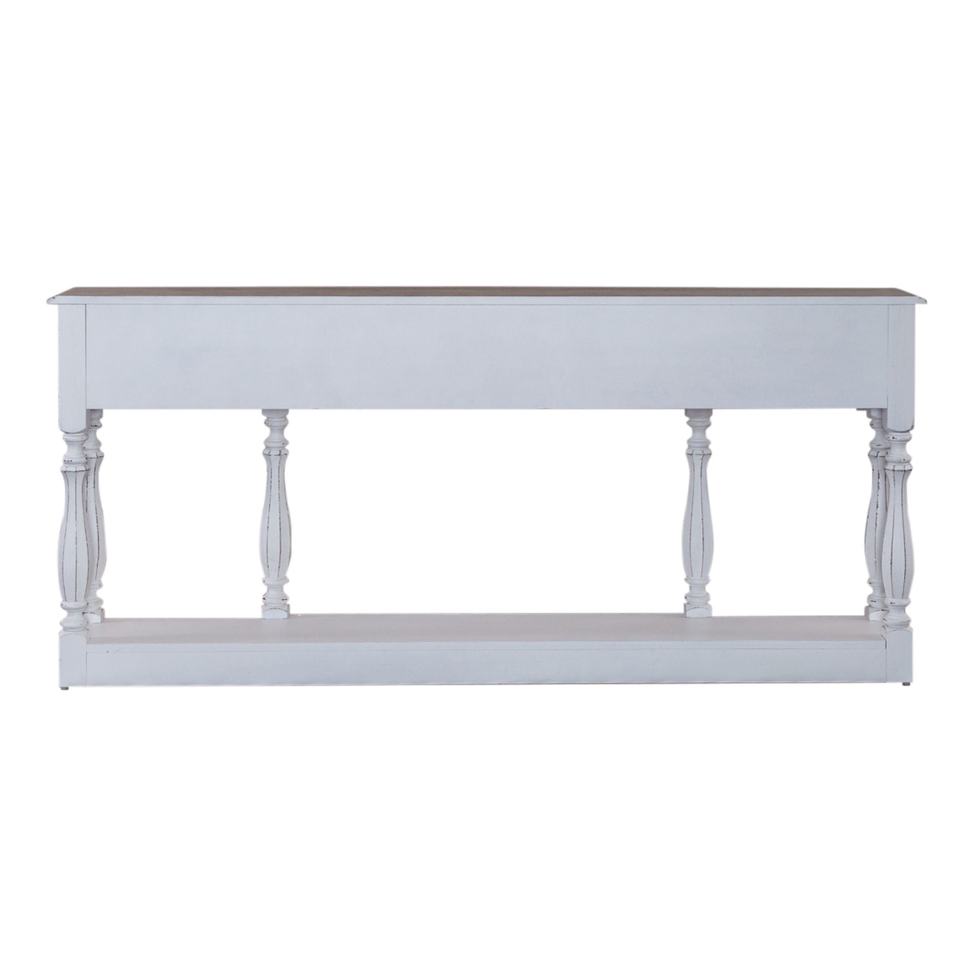 Magnolia Manor - 3 Drawer Hall Console Table - White