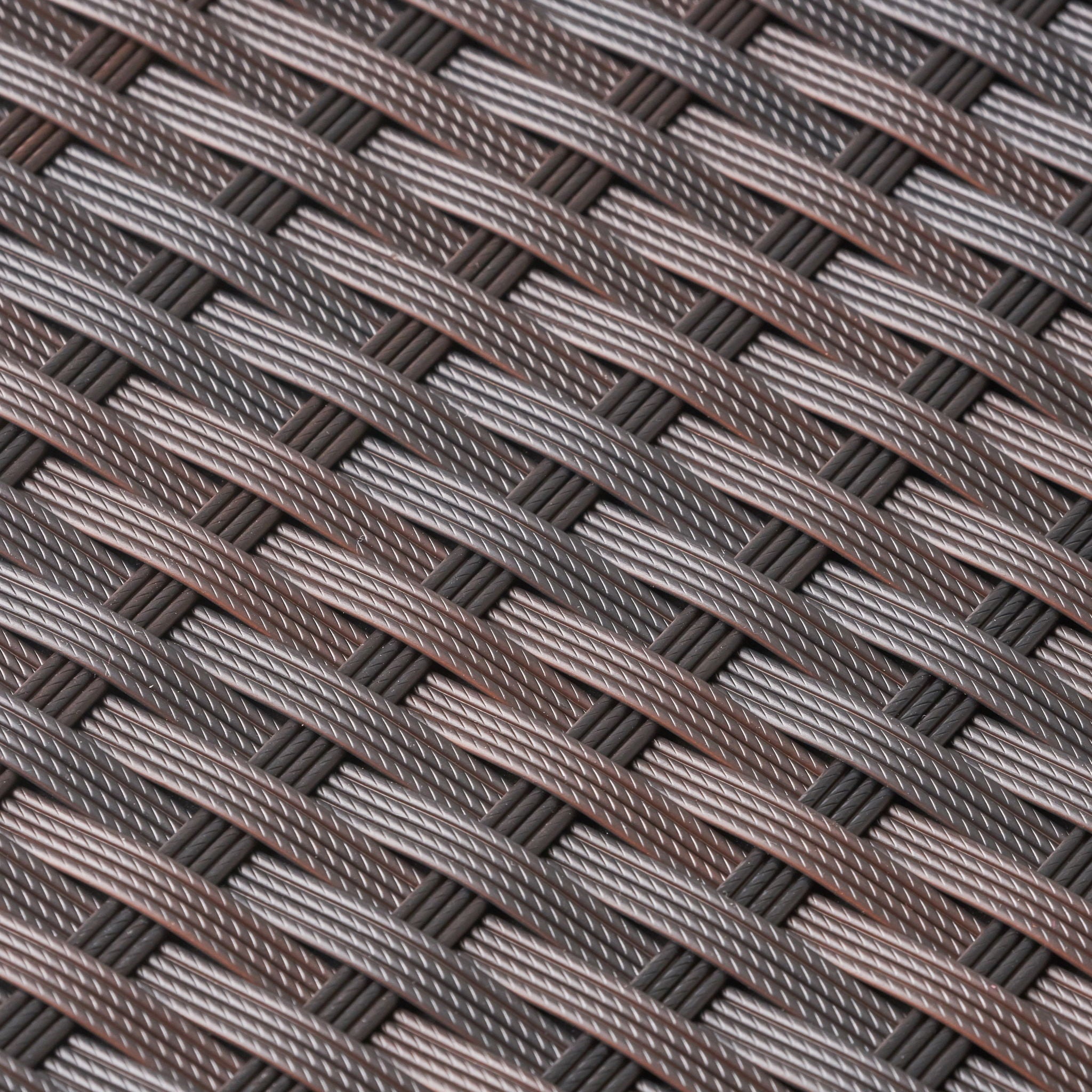 Luminant - Outdoor Side Table With Iron Frame - Brown