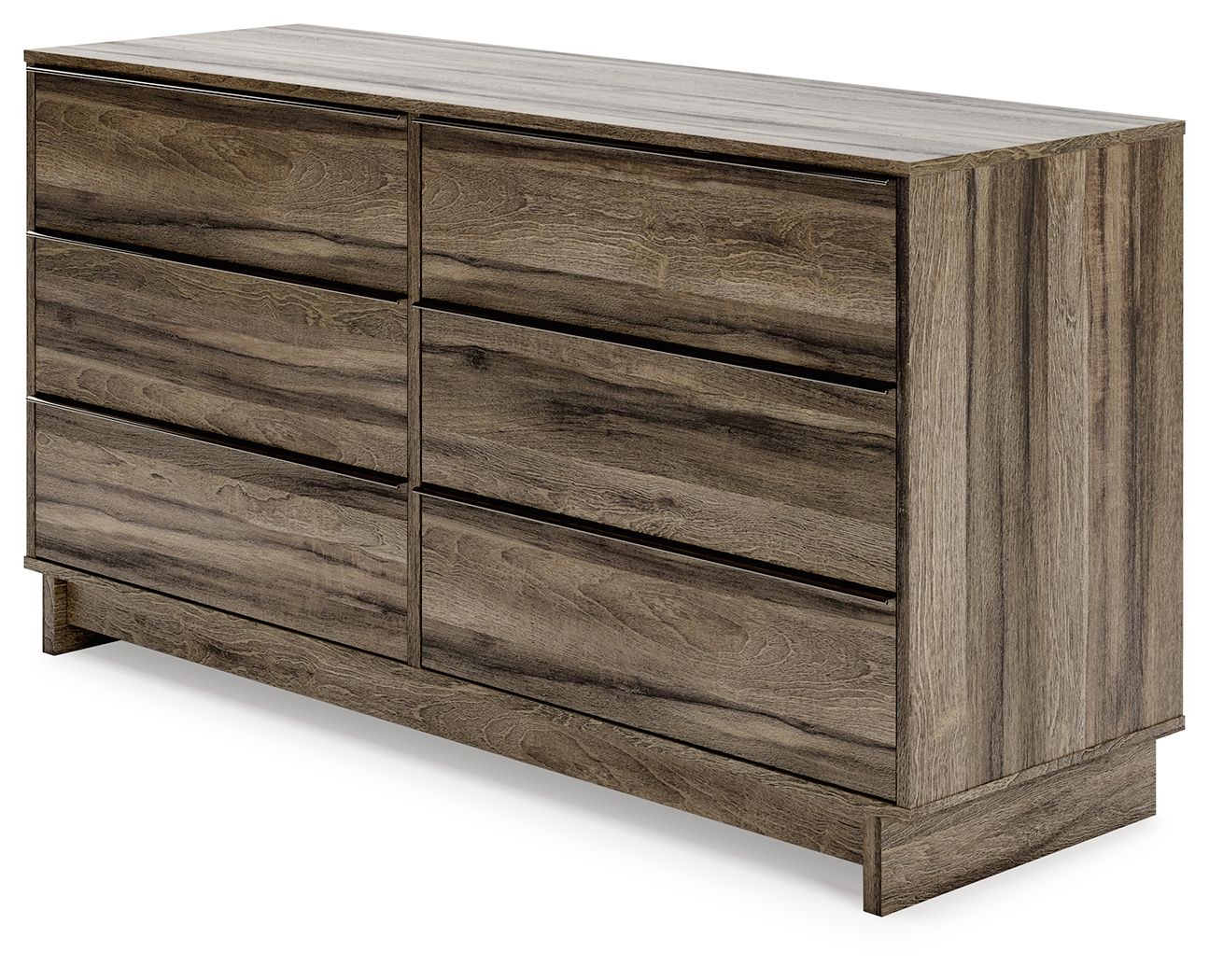 Signature Design by Ashley® Shallifer - Brown - Six Drawer Dresser | Meri Furniture