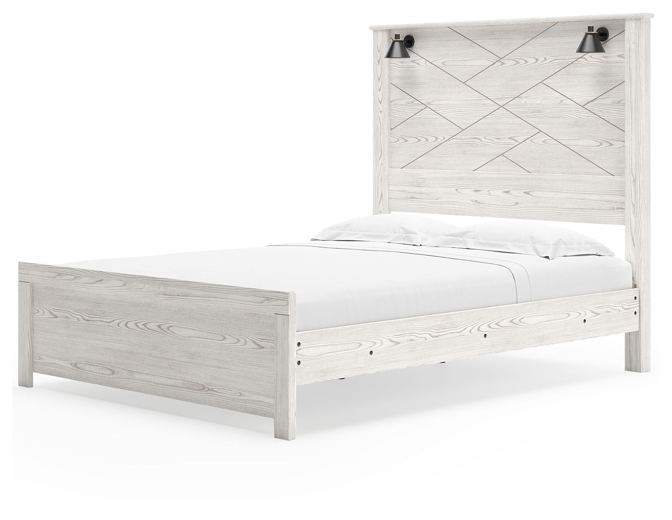Signature Design by Ashley® Gerridan - Panel Bed With Sconces | Meri Furniture