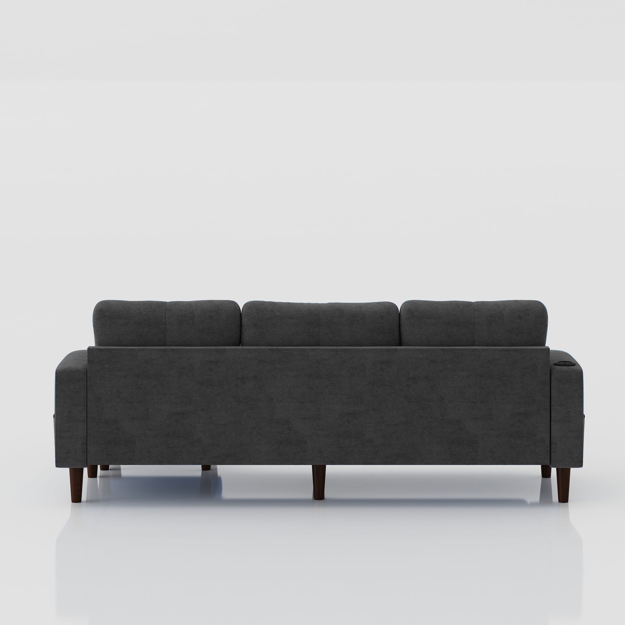 3 Seater Convertible Combination L Shaped Sofa With Footstools With Storage