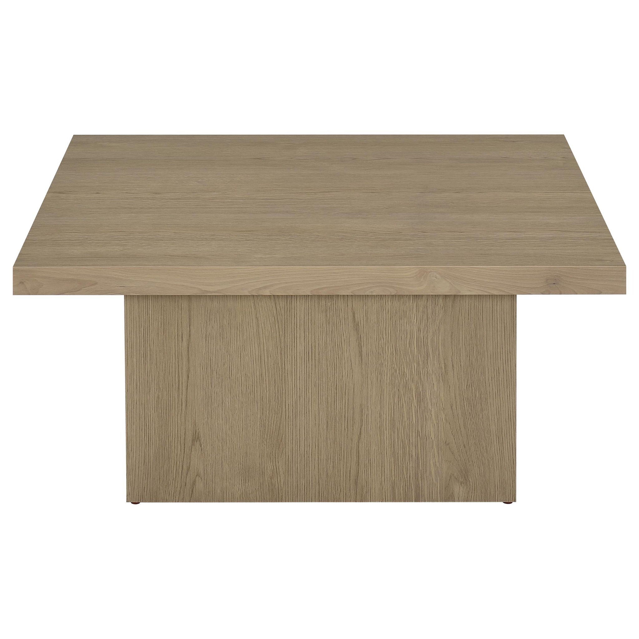 Devar 2-piece Square Cocktail Coffee End Table Set Latte