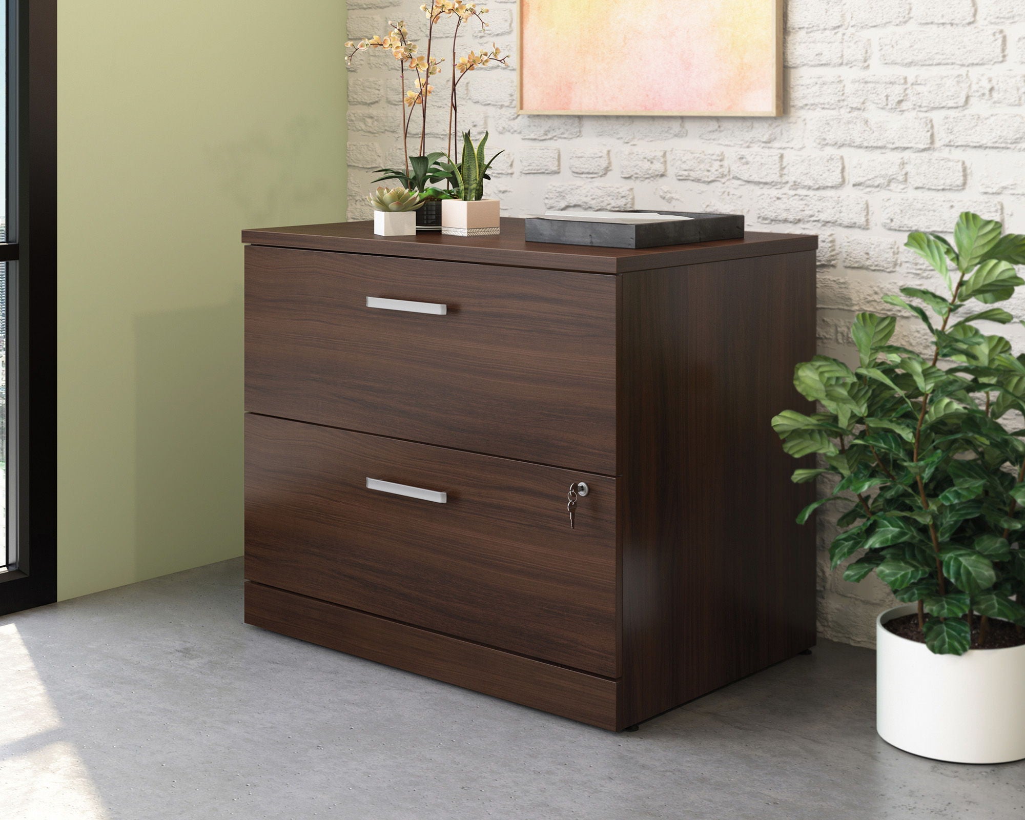2-Drawer Lateral File Cabinet in Noble Elm