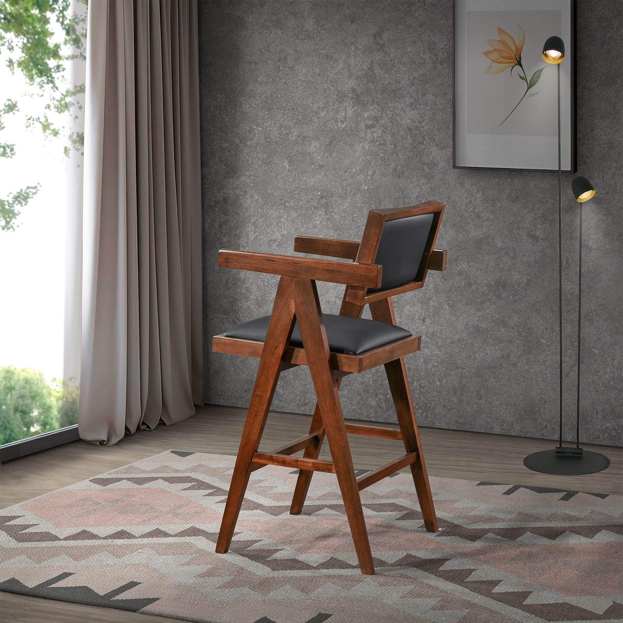 Athena - Counter Chair - Black / Brown