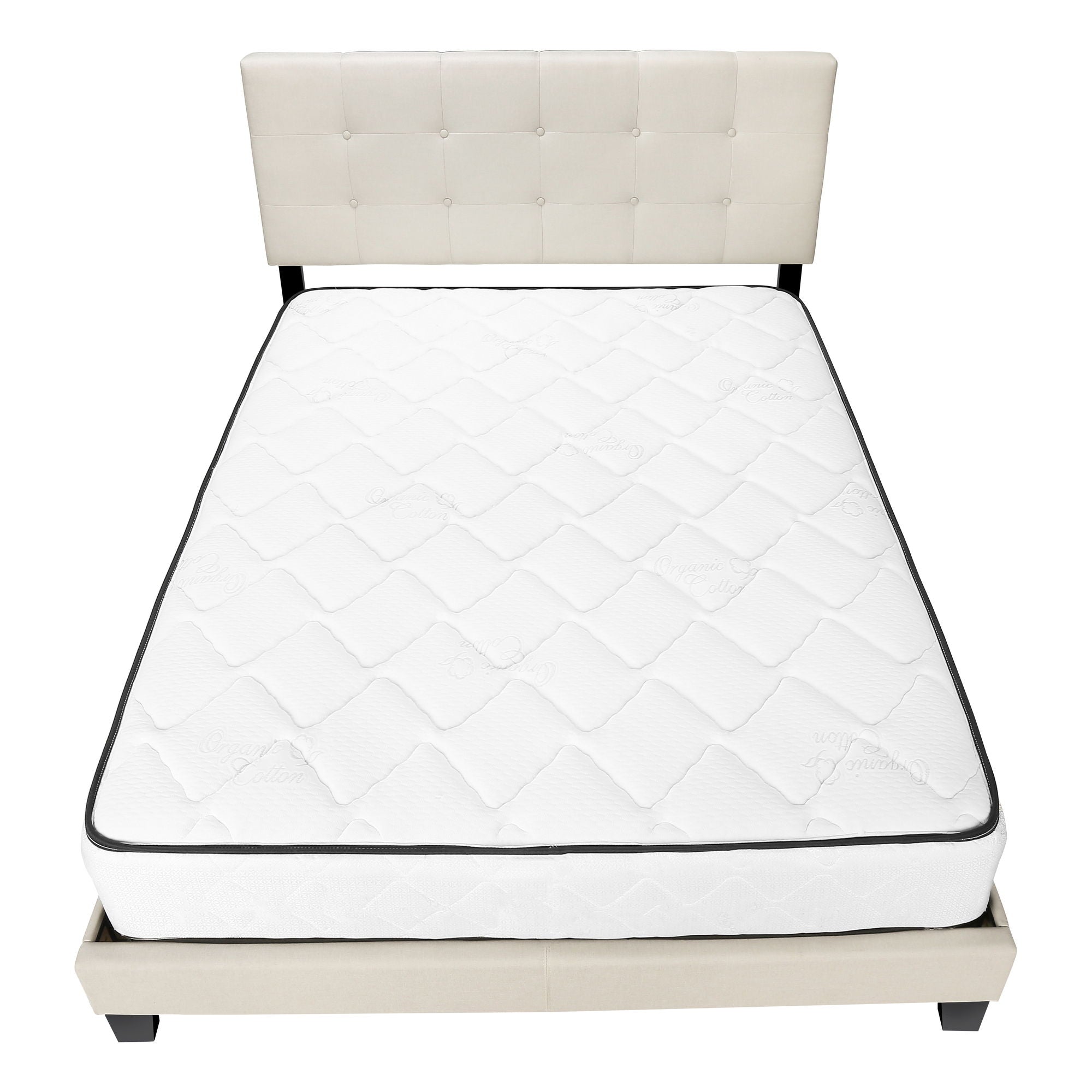 Bed, Upholstered, Frame Only, Transitional