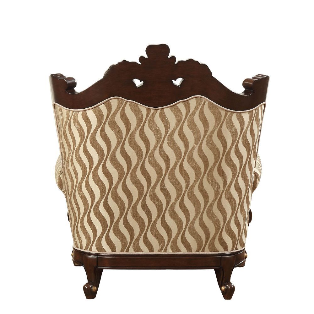 ACME Shalisa - Chair - Fabric & Walnut | Meri Furniture