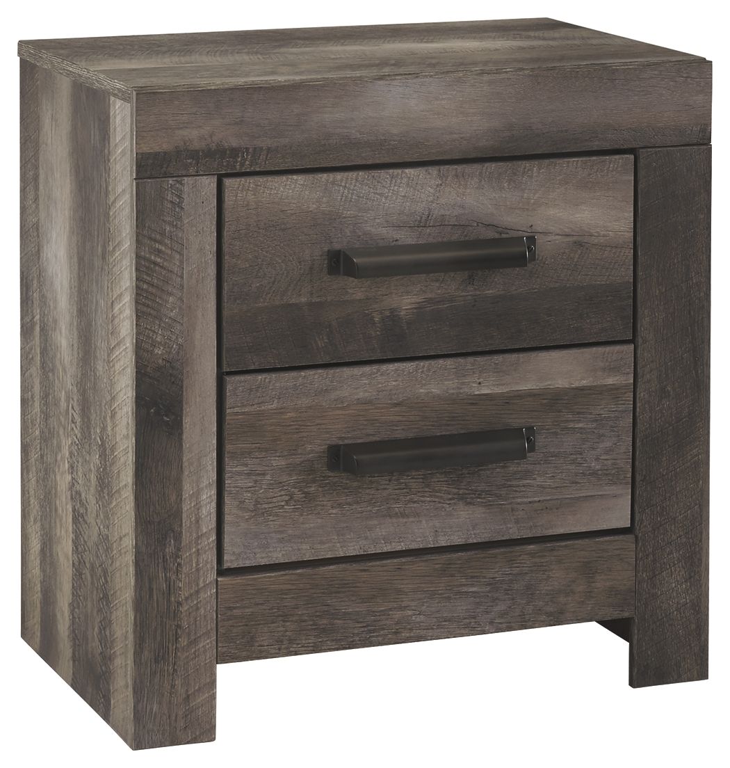 Signature Design by Ashley® Wynnlow - Gray - Two Drawer Night Stand | Meri Furniture