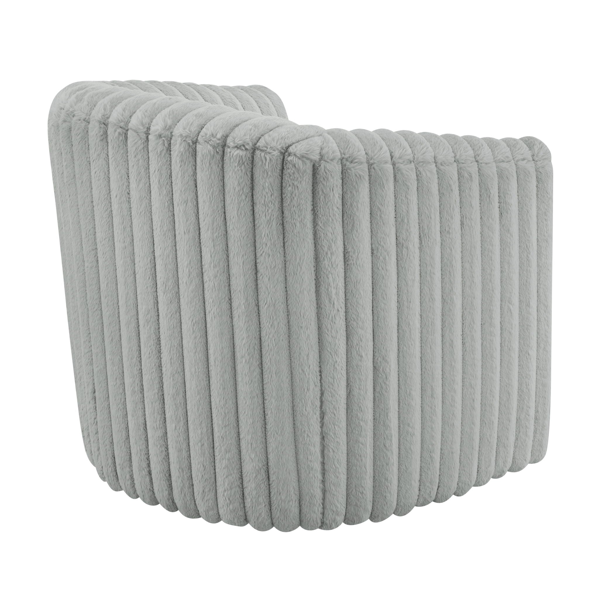 Alexa Barrel Swivel Chair - Gray