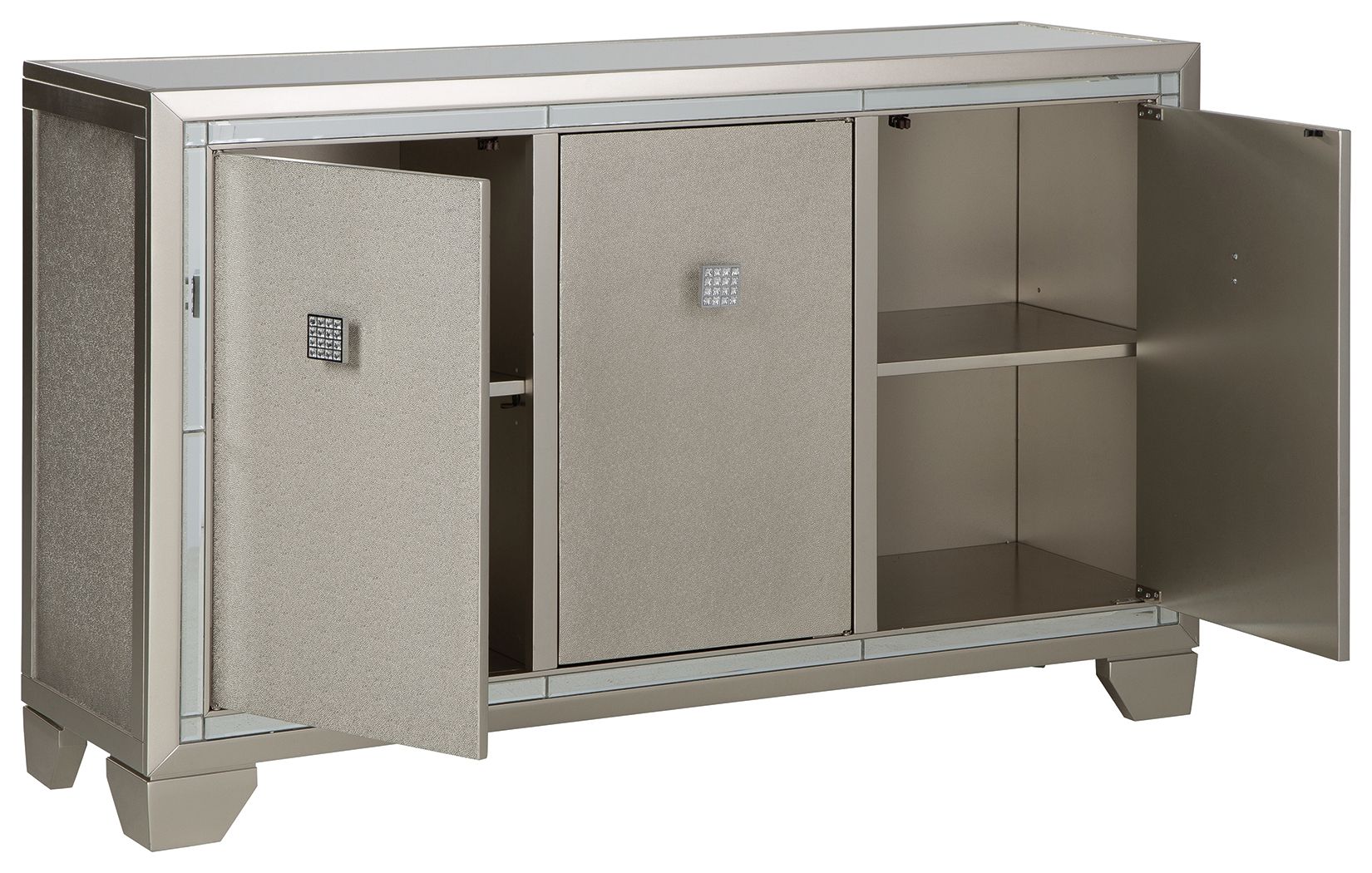 Signature Design by Ashley® Chaseton - Champagne - Accent Cabinet | Meri Furniture