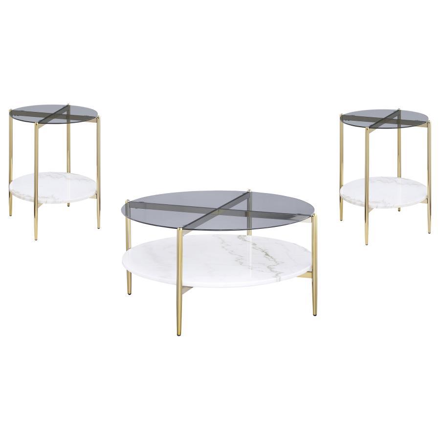 Jonelle - Round Coffee Table Set