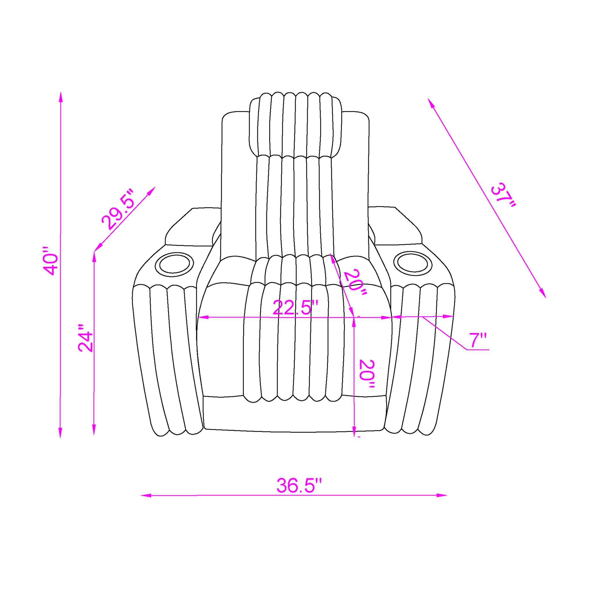 Duran - Power Recliner With Power Headrest