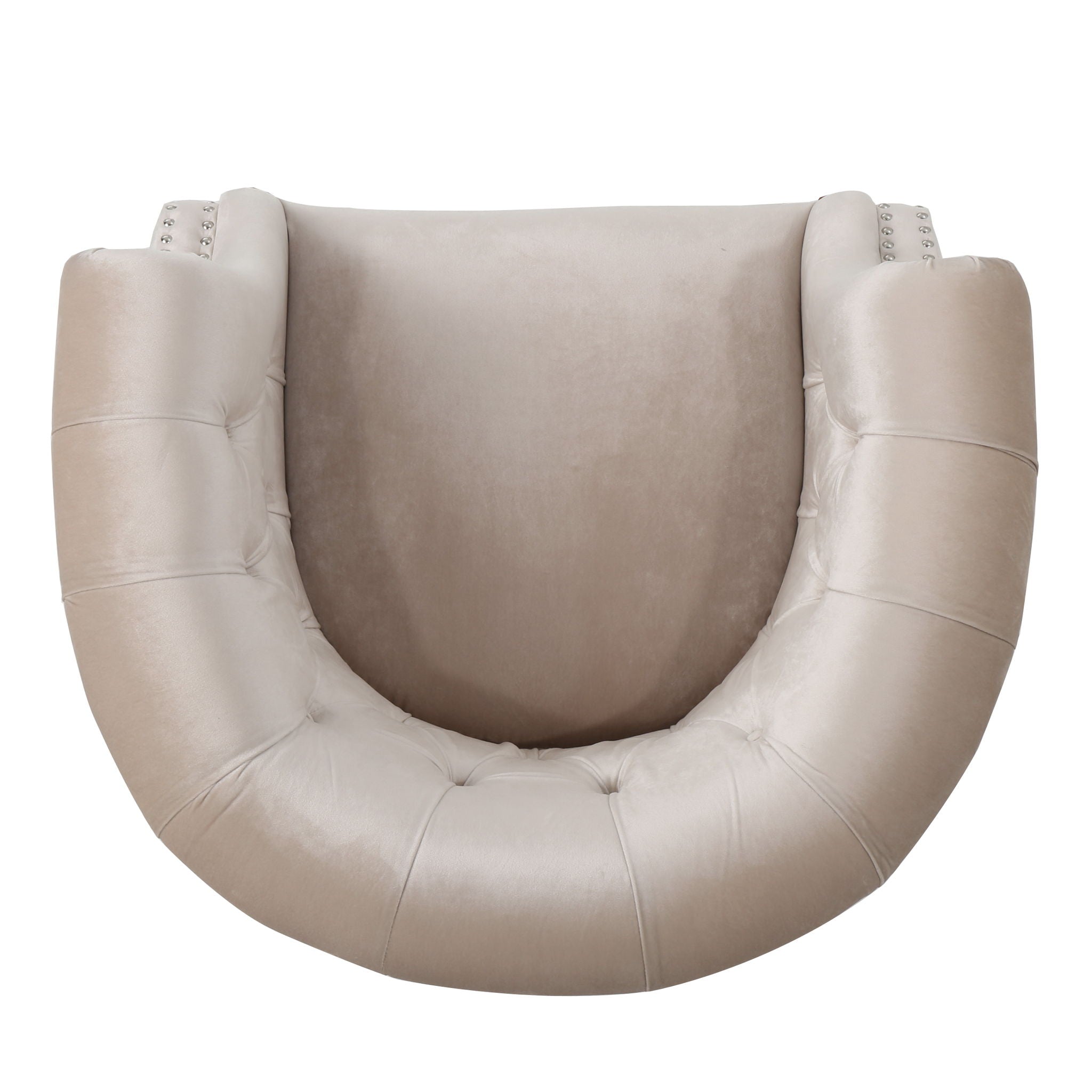 Celestialis - Upholstered Club Chair With Tub Design And Rolled Recessed Armrests