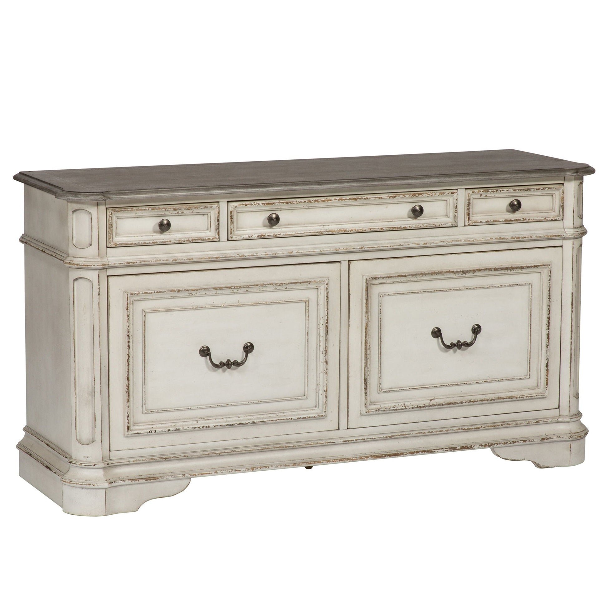 Liberty Furniture Magnolia Manor - Credenza - White | Meri Furniture
