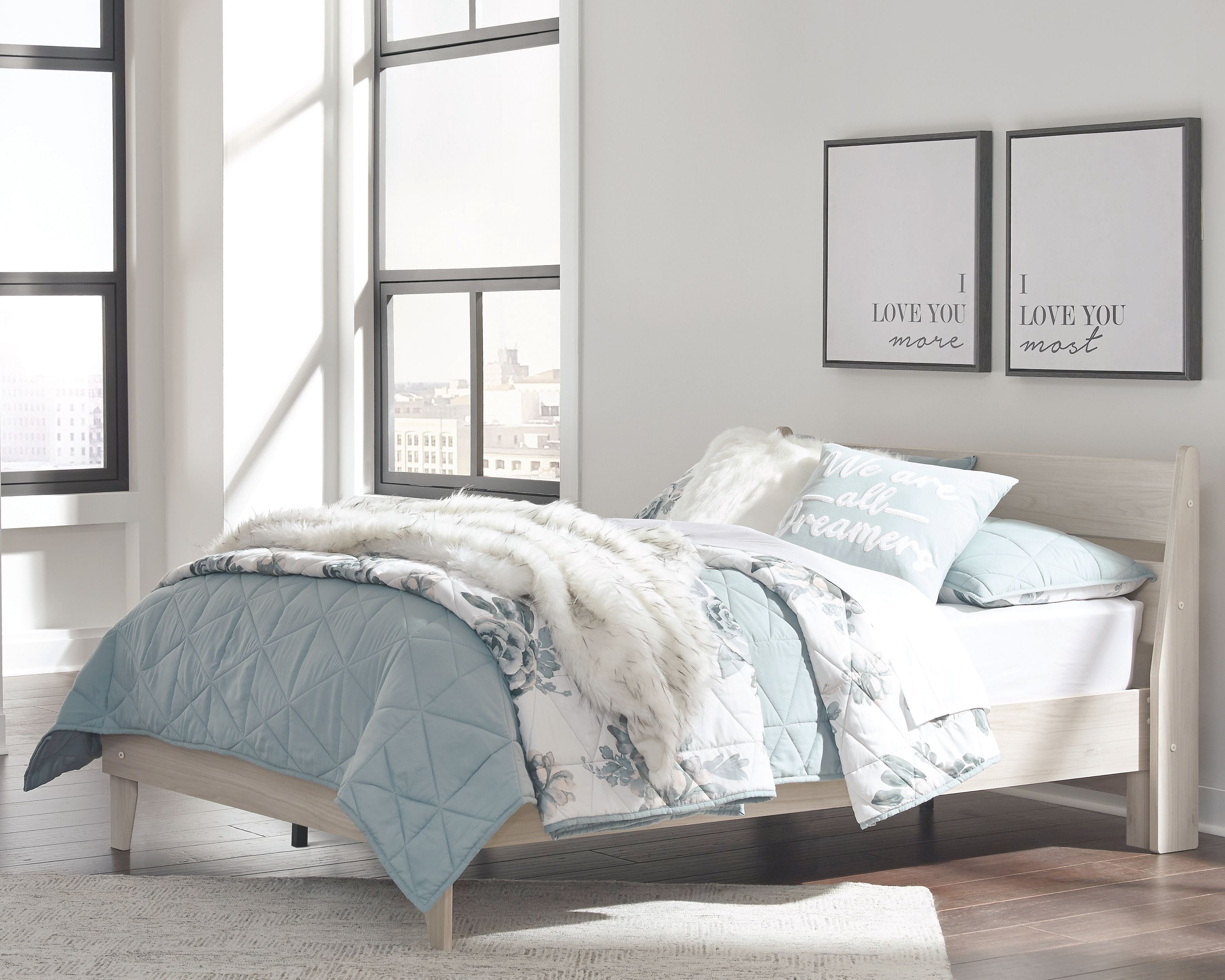 Millennium® by Ashley Socalle - Panel Platform Bed | Meri Furniture