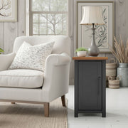 Essex - Chairside Table - Black, Whiskey