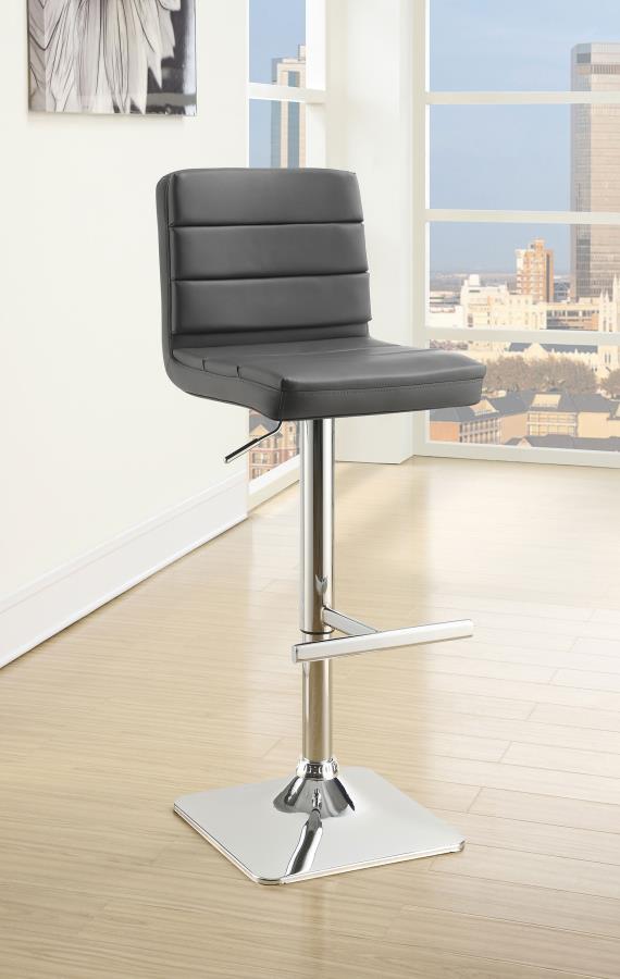 Coaster Fine Furniture Bianca - Square Upholstered Adjustable Bar Stools (Set of 2) | Meri Furniture