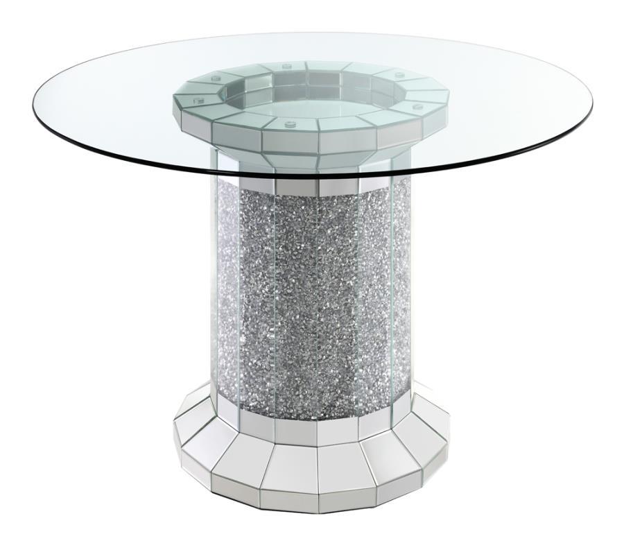 Coaster Fine Furniture Ellie - Glass Top Dining Table | Meri Furniture