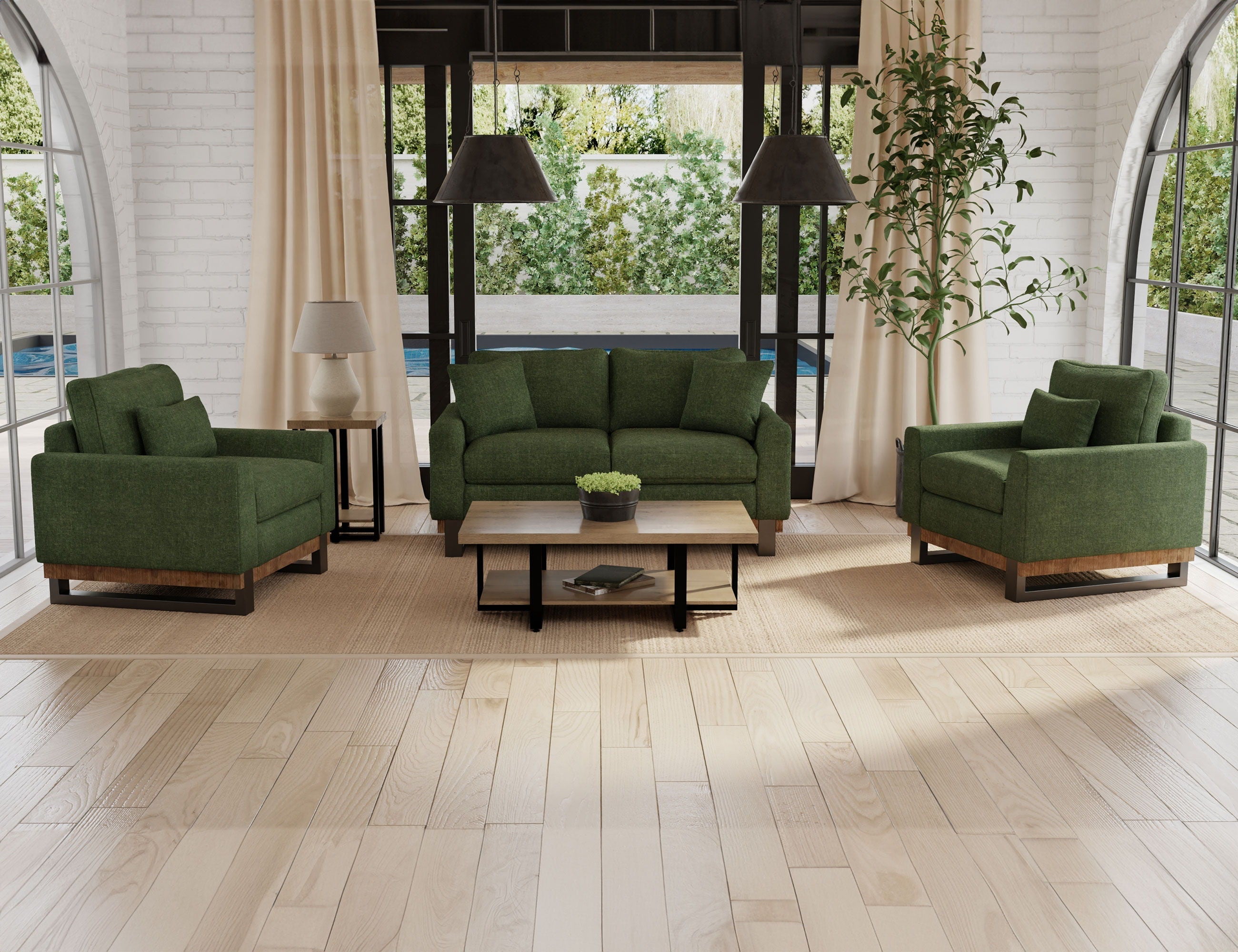 International Furniture Direct Mita - Loveseat | Meri Furniture