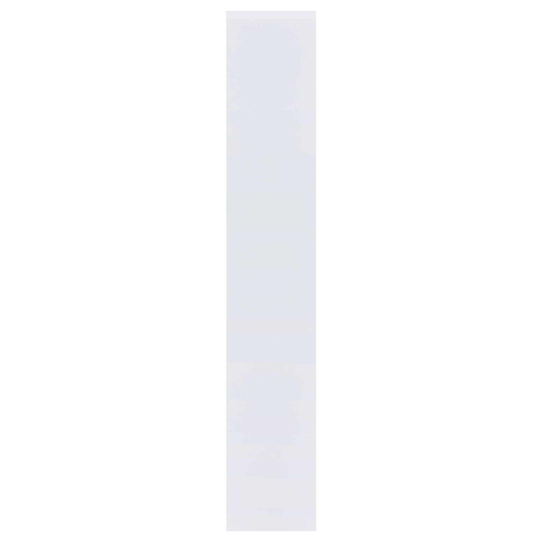 Theo 71-inch 6-shelf Bookshelf White