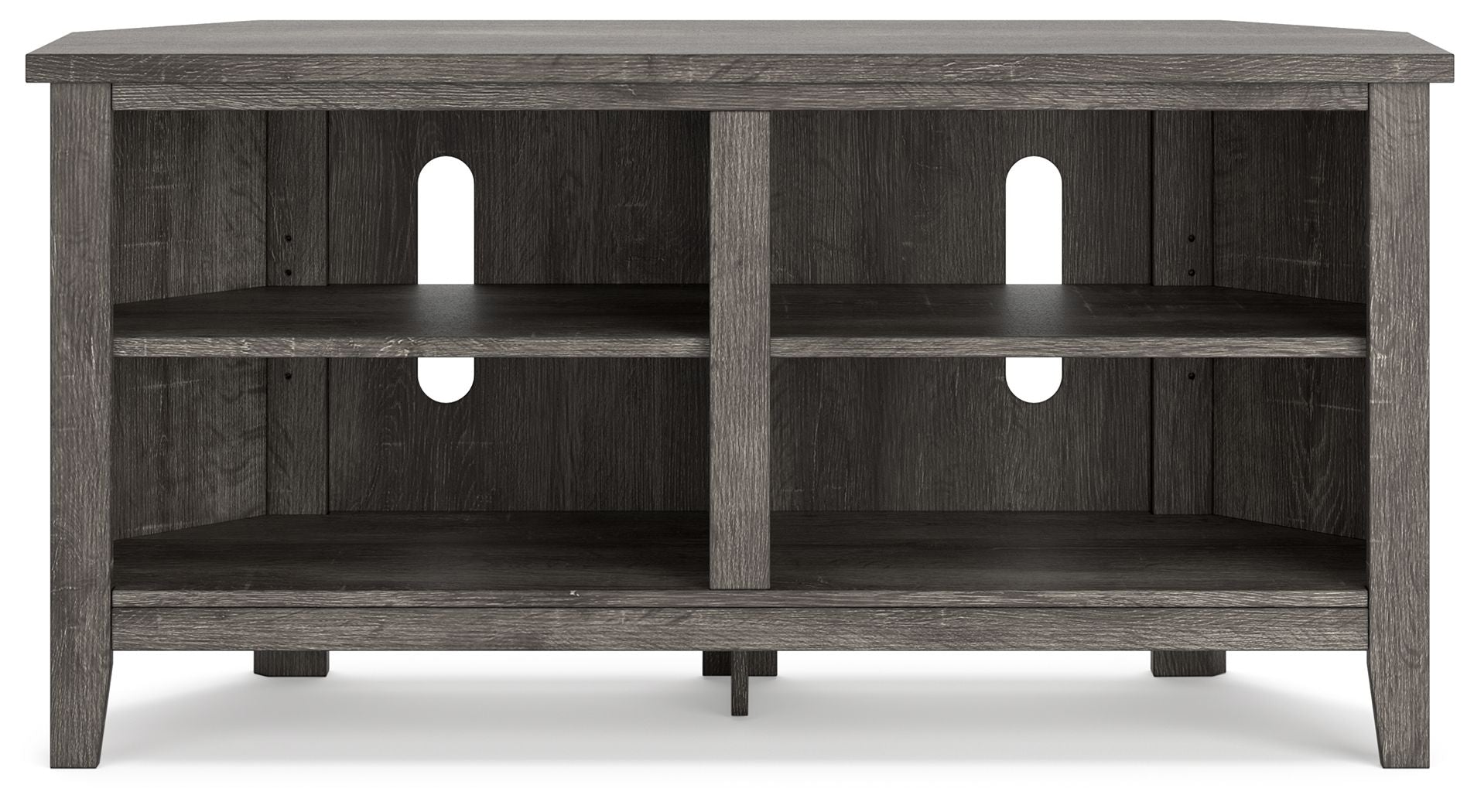Signature Design by Ashley® Arlenbry - Gray - Small Corner TV Stand | Meri Furniture
